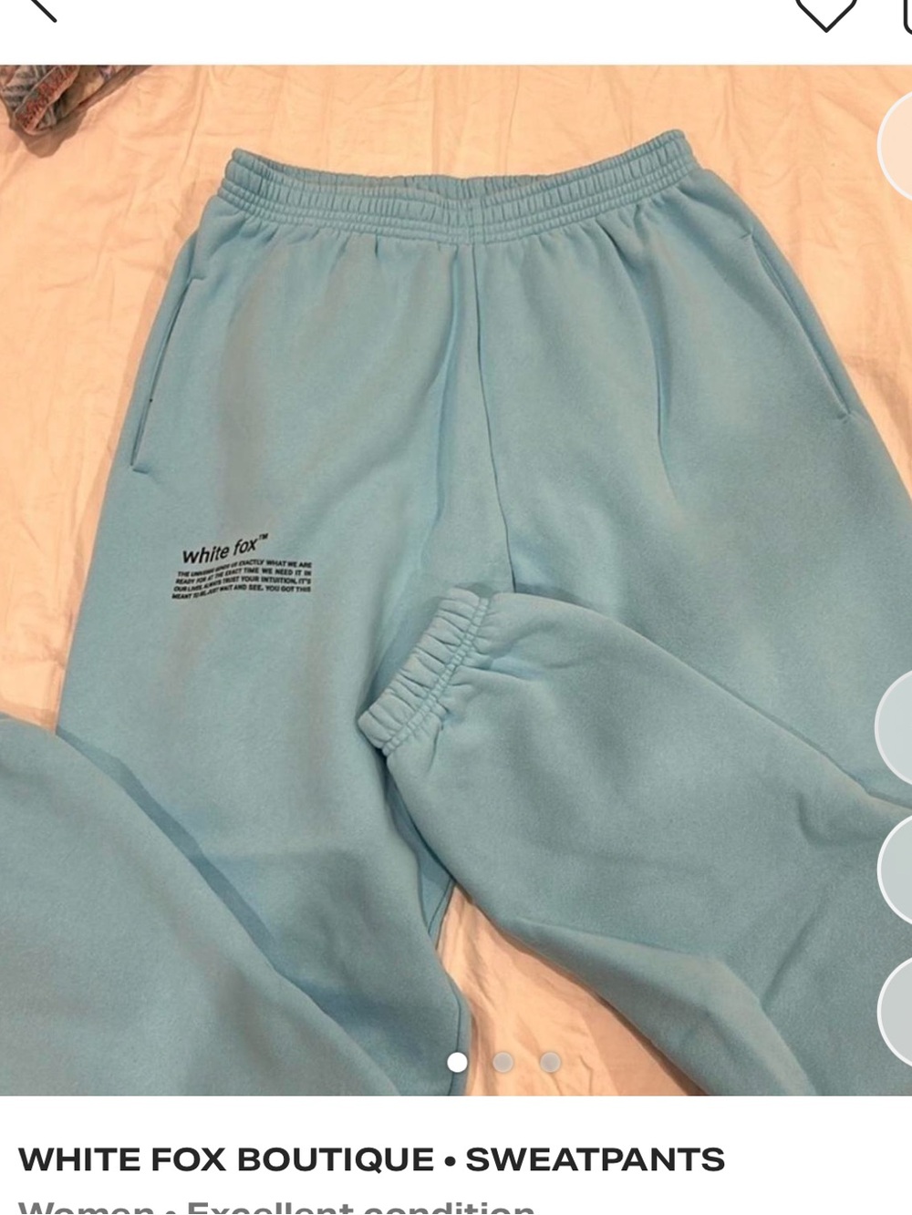 White Fox Boutique Sweatpants